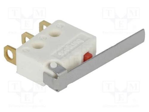 Microinterruptor SNAP ACTION, com alavanca, SPDT,.