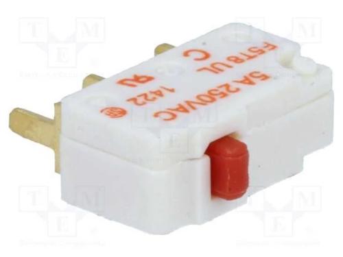 Microinterruptor SNAP ACTION, sem alavanca, SPDT,.