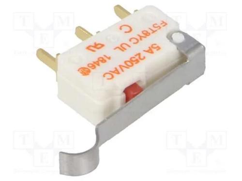 Microinterruptor Snap Action, com Alavanca Que Simula Um Rolo