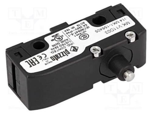 Microinterruptor SNAP ACTION, com núcleo, SPDT, 6.