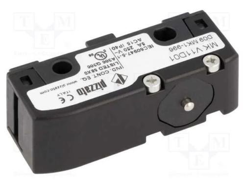 Microinterruptor SNAP ACTION, com núcleo, SPDT, 6.
