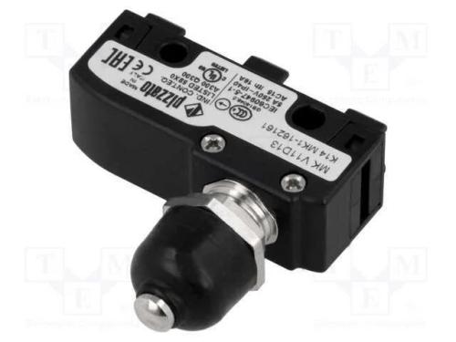 Microinterruptor Snap Action, com Núcleo, Spdt, 6a/250vac, Pos: 2
