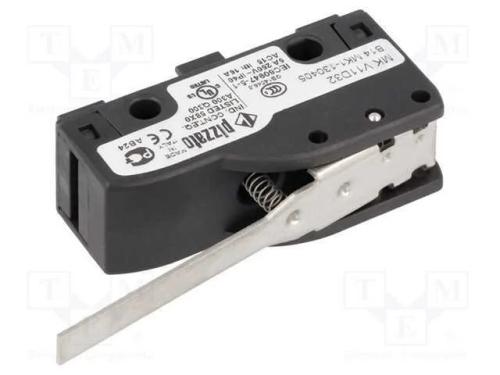 Microinterruptor Snap Action, com Alavanca, Spdt, 6a/250vac