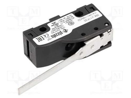 Microinterruptor Snap Action, com Alavanca, Spdt, 6a/250vac