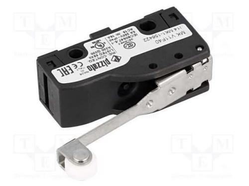 Microinterruptor Snap Action, com Alavanca (Com Rolo), Spdt