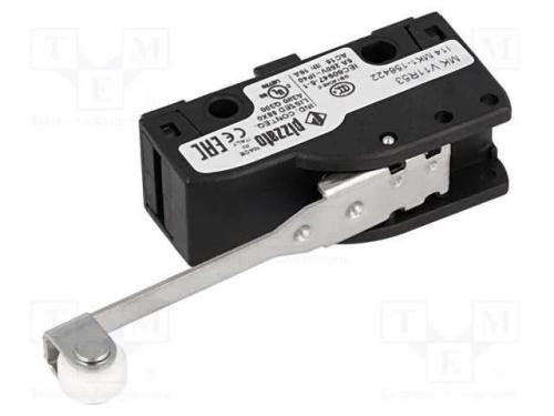 Microinterruptor Snap Action, com Alavanca (Com Rolo), Spdt