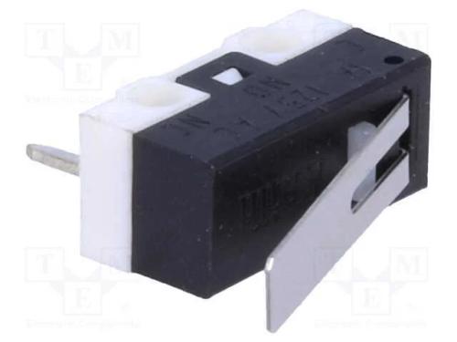 Microinterruptor Snap Action, com Alavanca, Spdt, On-(On), Pos: 2