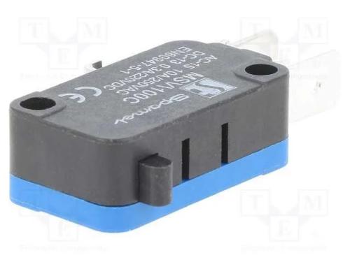 Microinterruptor Snap Action, Sem Alavanca, Spdt, 10a/250vac