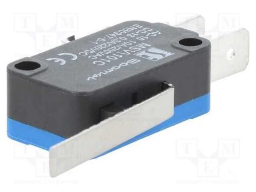 Microinterruptor Snap Action, com Alavanca, Spdt, 10a/250vac