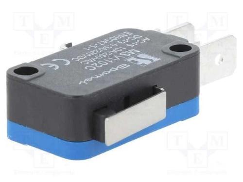 Microinterruptor Snap Action, com Alavanca Curta, Spdt, On-(On)