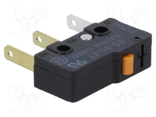 Microinterruptor Snap Action, Sem Alavanca, Spdt, 0,1a/125vac