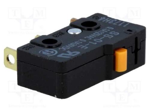 Microinterruptor Snap Action, Sem Alavanca, Spdt, 0,1a/125vac