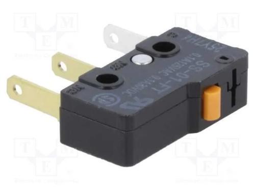 Microinterruptor Snap Action, Sem Alavanca, Spdt, 0,1a/125vac