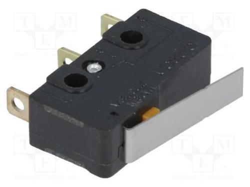 Microinterruptor Snap Action, com Alavanca, Spdt, 0,1a/125vac