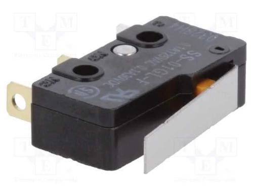 Microinterruptor Snap Action, com Alavanca, Spdt, 0,1a/125vac