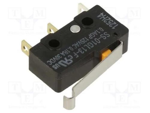 Microinterruptor Snap Action, com Alavanca Que Simula Um Rolo