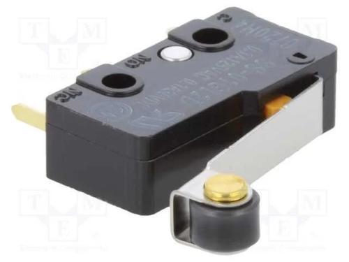 Microinterruptor Snap Action, com Alavanca (Com Rolo), Spdt