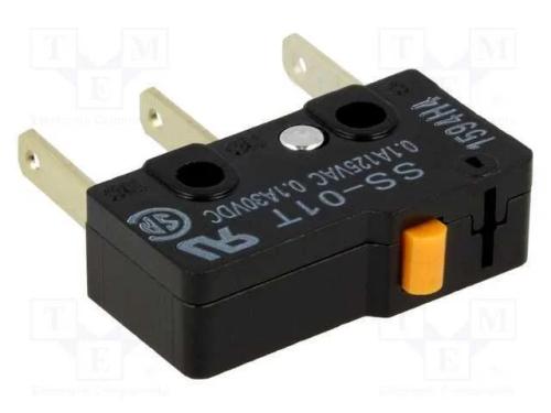 Microinterruptor Snap Action, Sem Alavanca, Spdt, 0,1a/125vac
