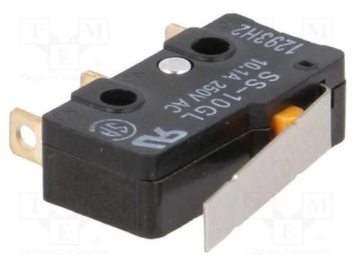 Microinterruptor Snap Action, com Alavanca, Spdt, 10a/250vac