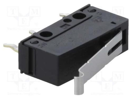 Microinterruptor Snap Action, com Alavanca Que Simula Um Rolo
