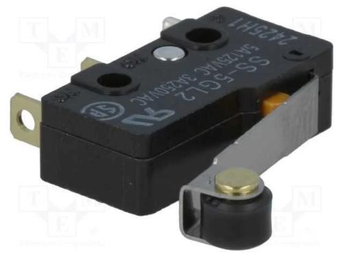 Microinterruptor Snap Action, com Alavanca (Com Rolo), Spdt