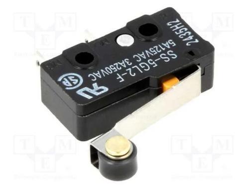 Microinterruptor Snap Action, com Alavanca (Com Rolo), Spdt