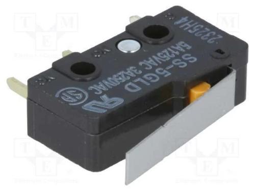 Microinterruptor SNAP ACTION, com alavanca, SPDT,.