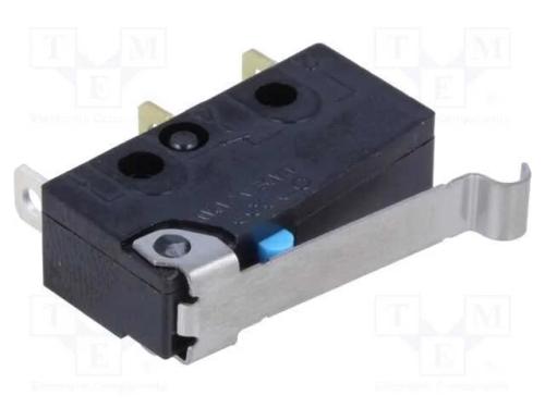 Microinterruptor Snap Action, com Alavanca Que Simula Um Rolo