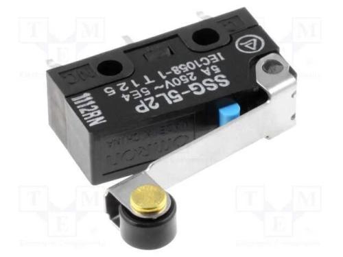 Microinterruptor Snap Action, com Alavanca (Com Rolo), Spdt