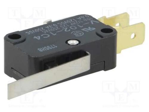 Microinterruptor Snap Action, com Alavanca, Spdt, 10a/250vac
