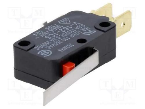 Microinterruptor Snap Action, com Alavanca, Spdt, 16a/250vac