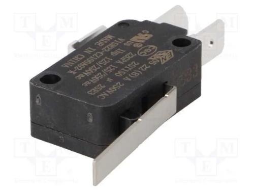 Microinterruptor Snap Action, com Alavanca, Spdt, 22a/250vac