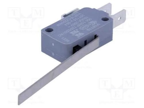 Microinterruptor Snap Action, com Alavanca, Spdt, 16a/250vac