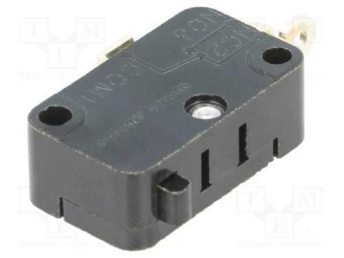 Microinterruptor Snap Action, Sem Alavanca, Spdt, 15a/250vac