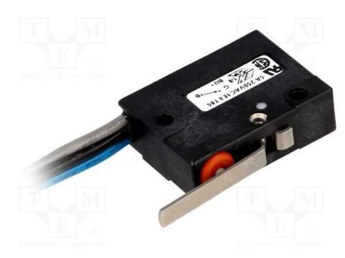 Microinterruptor Snap Action, com Alavanca, Spdt, 5a/250vac