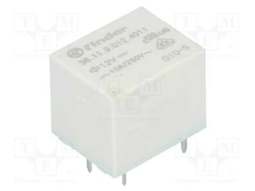Relé: Eletromagnético, Spdt, Ubobina : 12vdc, 15a, 10a/250vac, Pcb