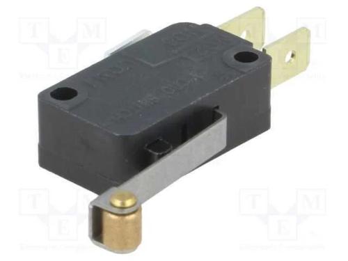 Microinterruptor Snap Action, com Alavanca (Com Rolo), Spdt