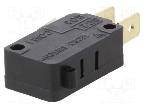 Microinterruptor Snap Action, Sem Alavanca, Spdt, 15a/125vac