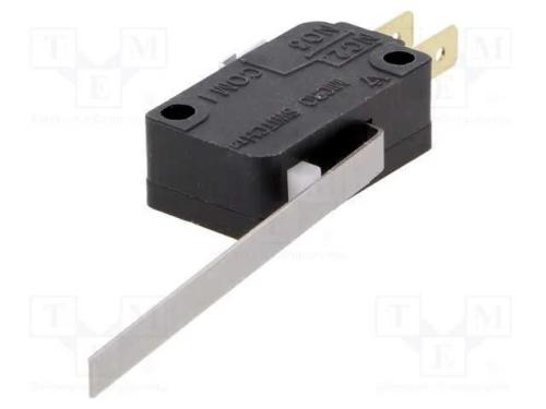 Microinterruptor Snap Action, com Alavanca, Spdt, 11a/125vac