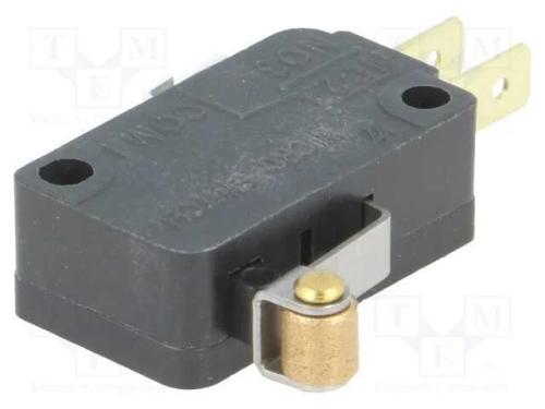 Microinterruptor Snap Action, com Alavanca (Com Rolo), Spdt