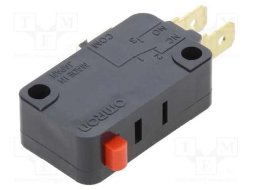 Microinterruptor Snap Action, Sem Alavanca, Spdt, 0,1a/30vdc