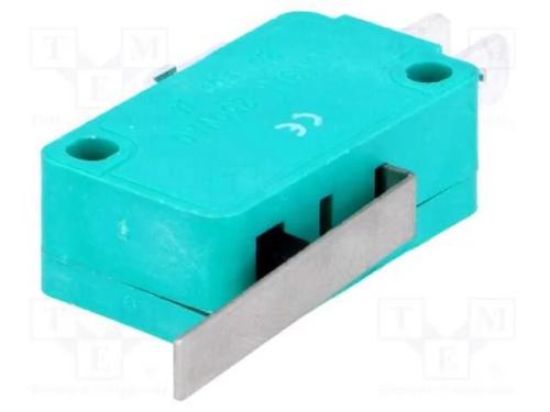 Microinterruptor SNAP ACTION, com alavanca, SPDT,.