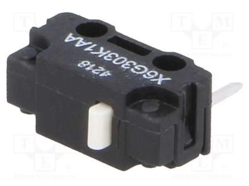Microinterruptor Snap Action, Sem Alavanca, Spdt, 3a/250vac