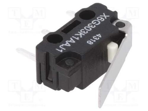 Microinterruptor Snap Action, com Alavanca, Spdt, 3a/250vac