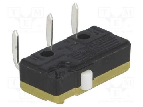 Microinterruptor Snap Action, Sem Alavanca, Spdt, 5a/250vac