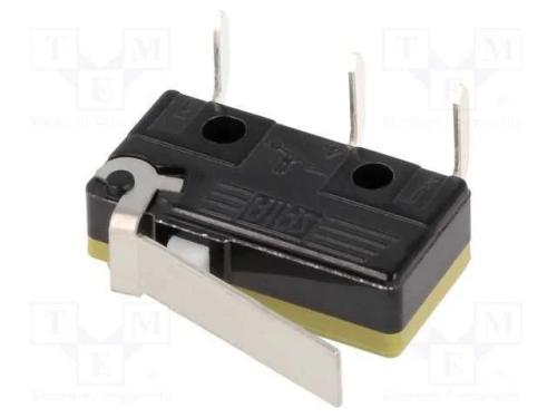 Microinterruptor Snap Action, com Alavanca, Spdt, 5a/250vac