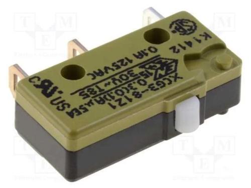 Microinterruptor Snap Action, Sem Alavanca, Spdt, 0,1a/125vac