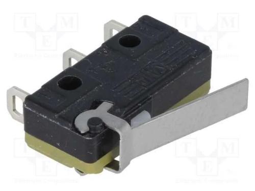 Microinterruptor Snap Action, com Alavanca, Spdt, 5a/250vac