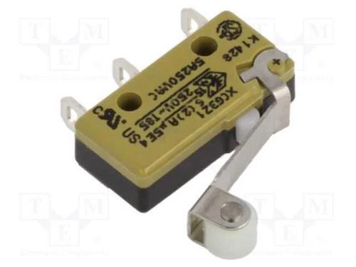 Microinterruptor Snap Action, com Alavanca (Com Rolo), Spdt