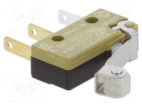 Microinterruptor Snap Action, com Alavanca (Com Rolo), Spdt